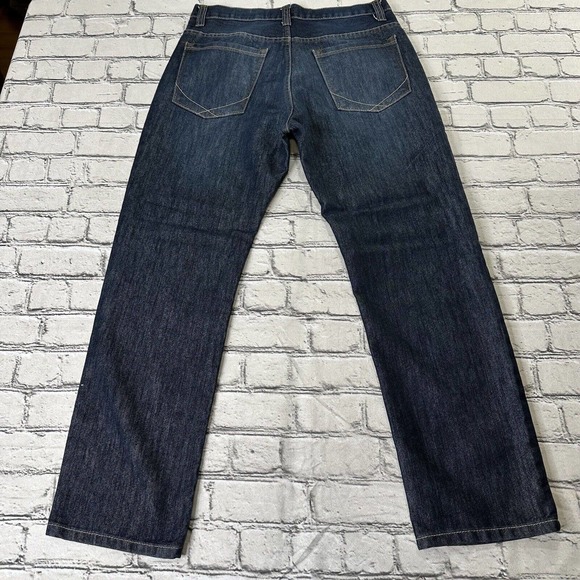 PD & C Denim Slim Straight Jeans Lof of 2 Mens 32x29 Blue 5-Pocket Dark Wash - Picture 4 of 14